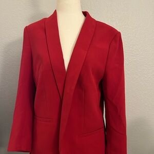 H&M Red Shawl-Lapel Blazer
